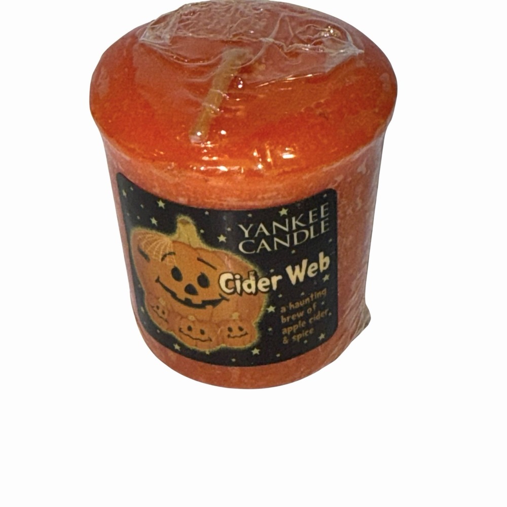Yankee Candle "Cider Web" Votive Retired Scent Vintage NEW In Package HTF